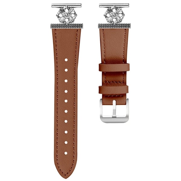 Verizon Gizmowatch Disney Edition Urrem Ægte okselæder Blomsterdekor Justerbar rem - Brun Verizon Gizmowatch Disney Edition Urrem Ægte okselæder Blomsterdekor Justerbar rem - Brun