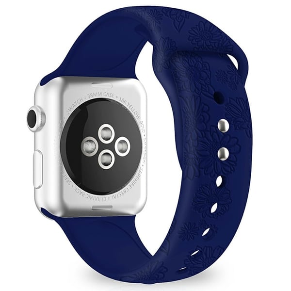 Klokkerem til Apple Watch Series 49mm - 45mm - 44mm - 42mm - Solsikke Mørkeblå