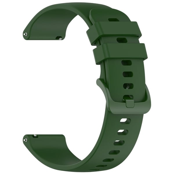 Garmin Forerunner 265 / Forerunner 255 Silicone Watch Band 22mm Quick Release Replacement Strap - Militærgrøn