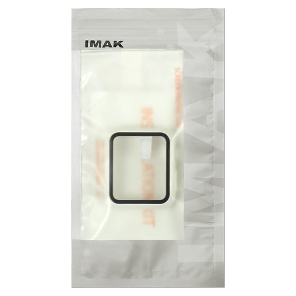IMAK Apple Watch Series 10 42 mm etui med full beskyttelse, integrert støtsikkert deksel med herdet glassfilm - Titan Gull