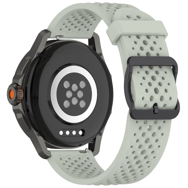 Samsung Galaxy Watch FE 40mm / Watch7 44mm / 40mm Silikon 20mm Flere hull pustende klokkerem - Grønn