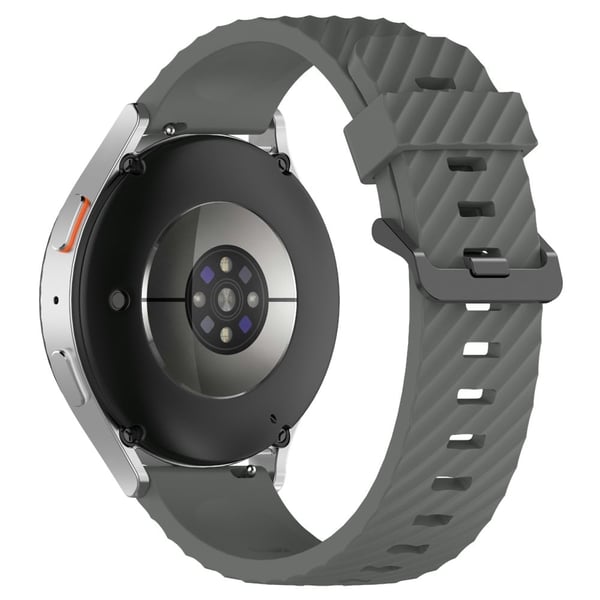 KALEBOL 20 mm silikonarmbånd for Huawei Watch GT 3 42 mm / GT 3 Pro 43 mm klokkerem med dekkmønster - Grå