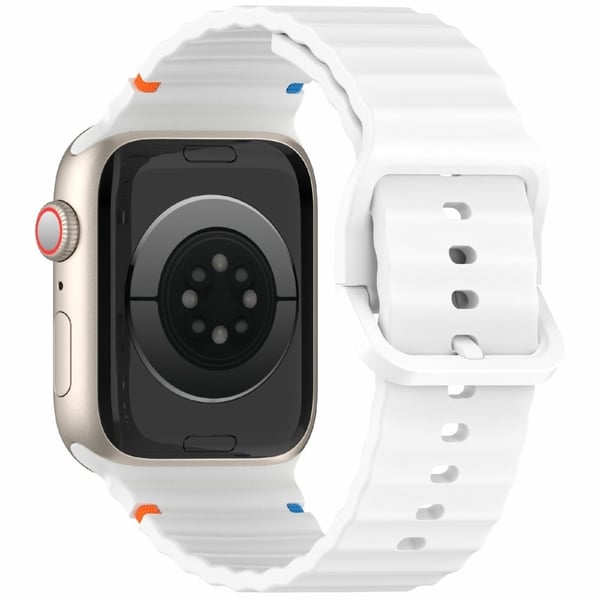 Apple Watch Series 41mm - 40mm - 38mm Silikonarmbånd - Hvit