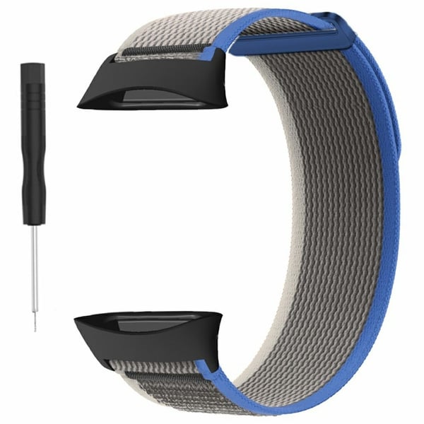 Polar Vantage Watch Strap Nylon Loop säädettävä rannehihna - Sininen + Harmaa