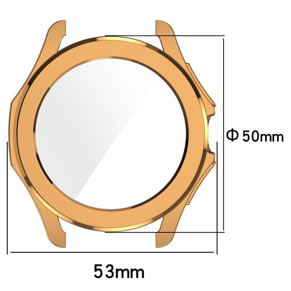 Xiaomi Watch S4 Sport Fleksibelt klokkeveske Galvanisering Samlet beskyttelsesdeksel Innebygd skjermfilm - Rose Gull