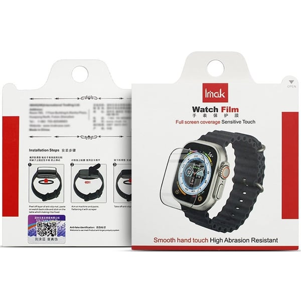 IMAK Apple Watch Series 10 42 mm skjermbeskytter ripebestandig, bøyelig klokkefilm