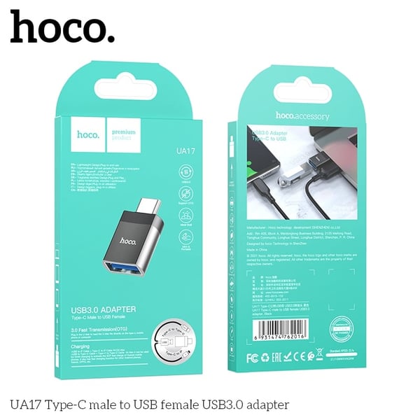 UA17 Type-C male to USB female USB3.0 adapter