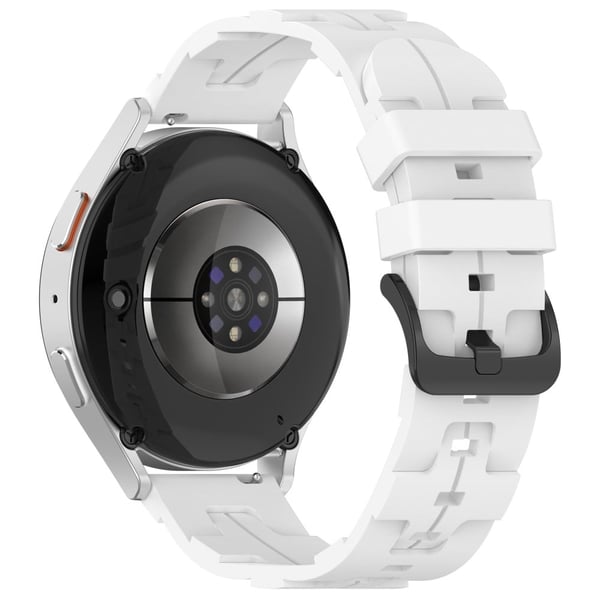 KALEBOL 20 mm silikonarmbånd for Huawei Watch GT 3 42 mm / GT 3 Pro 43 mm rund haleklokkerem - Hvit
