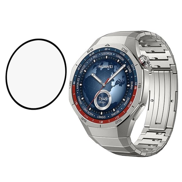 Huawei Watch GT 5 41 mm full skjermbeskytter svart kant myk, smidig smartklokke skjermfilm