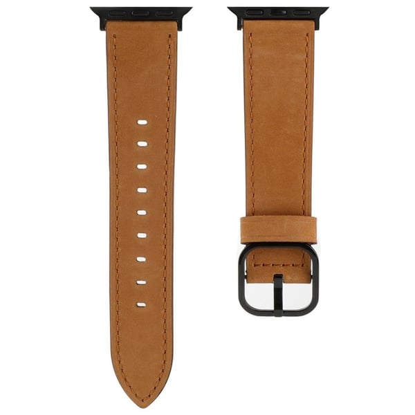 Klokkerem til Apple Watch Series 49mm - 45mm - 44mm - 42mm - Matt Mørkebrun