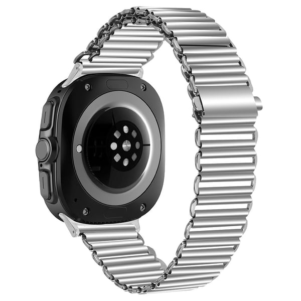 Samsung Galaxy Watch Ultra 47 mm erstatningsrem i rustfritt stål for smartklokke, sølv