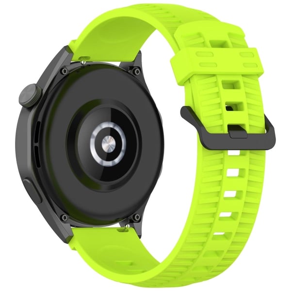 KALEBOL 22mm silikonerem til Huawei Watch 4 / 4 Pro / GT 4 46mm Tire Texture Watch Band - Lime