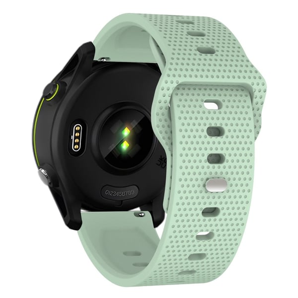 KALEBOL 20 mm reim for Huawei Watch GT 3 42 mm / GT 3 Pro 43 mm prikker Silikonklokkebånd - Blågrønn