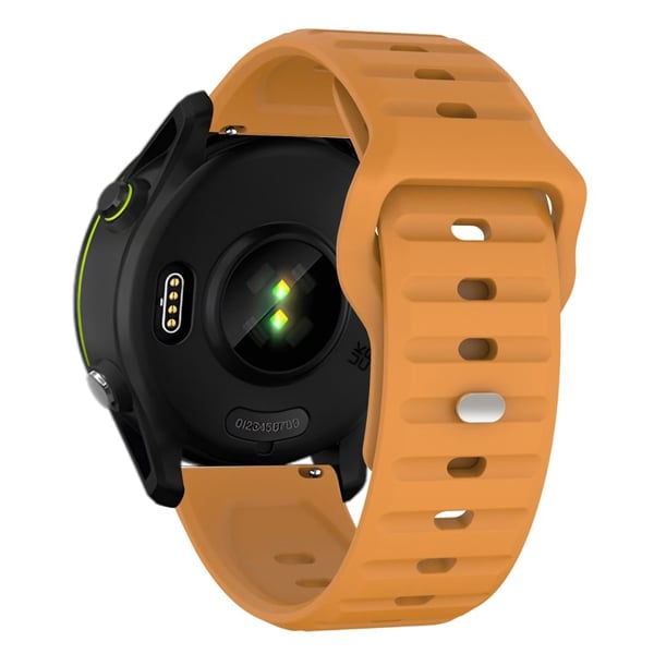 KALEBOL 22mm silikone rem til Huawei Watch 4 / 4 Pro / GT 4 46mm Wave Design Watch Band - Gul