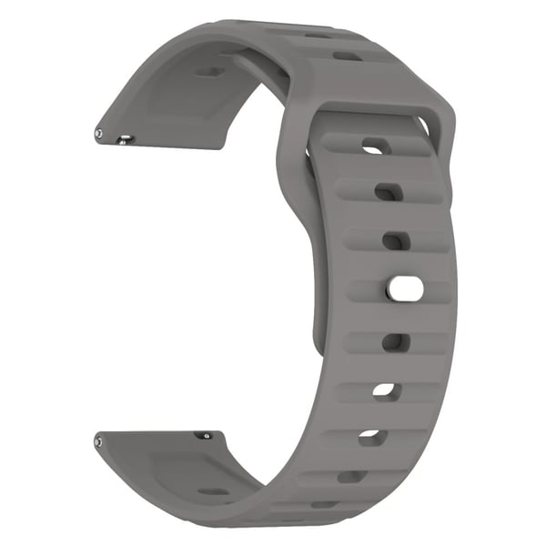 KALEBOL 22 mm silikonrem for Huawei Watch 4 / 4 Pro / GT 4 46 mm Wave Design Watch Band - Grå
