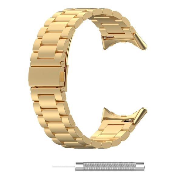 Google Pixel Watch 3 41mm Rem Udskiftning af urrem i rustfrit stål - Guld