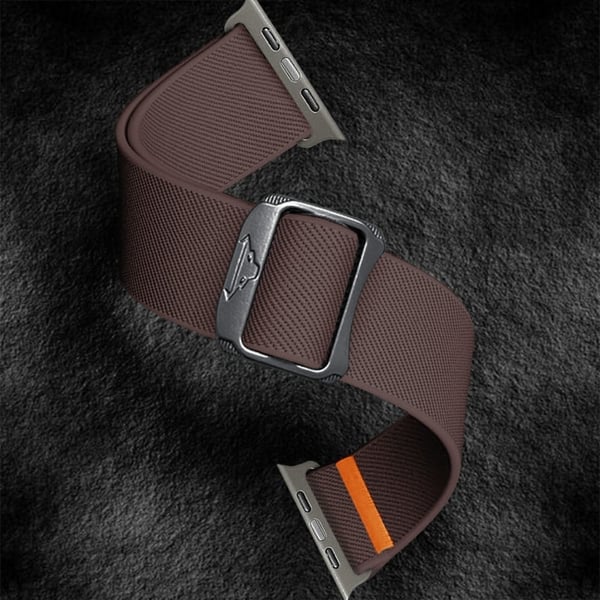 Nylonrem for Apple Watch Series 41mm - 40mm - 38mm Elastisk bånd - Lilla