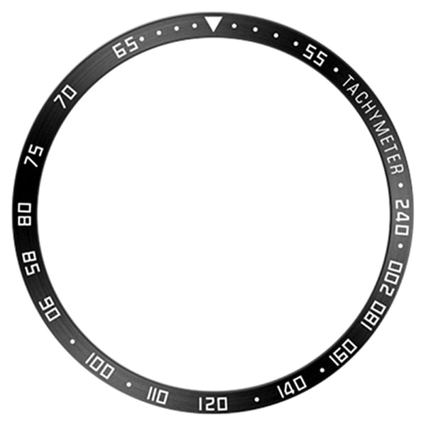 Tyyppi E Samsung Galaxy Watch7 44mm Kehys Ring Metal Kehys Styling Dial Circle - Musta / Musta