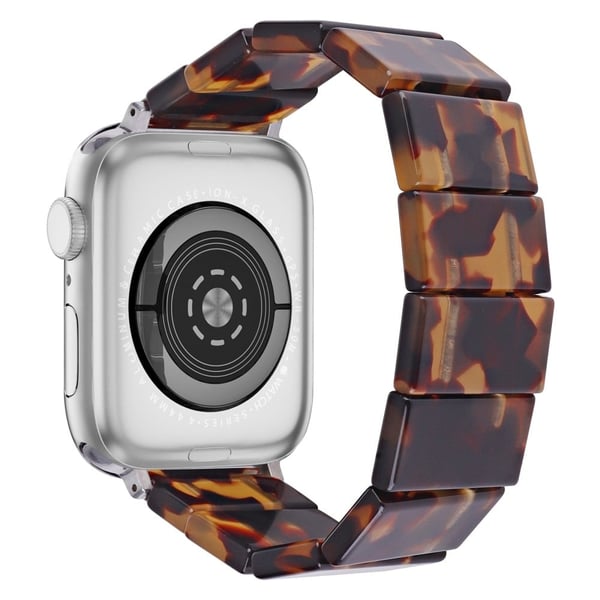 Apple Watch Series 41mm - 40mm - 38mm - Hartsiblokit hihna - Tortoiseshell Apple Watch Series 41mm - 40mm - 38mm - Hartsiblokit hihna - Tortoiseshell