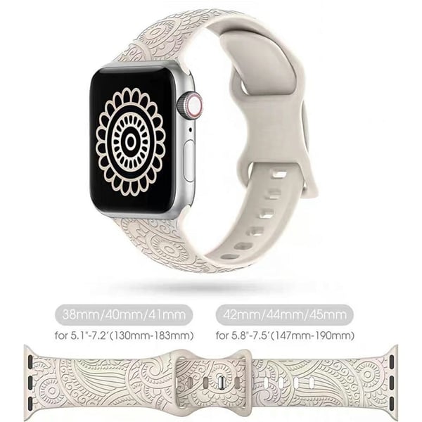 Silikonrem for Apple Watch Series 49mm - 45mm - 44mm - 42mm - Vinrød