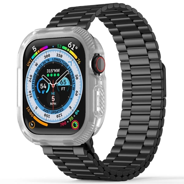 Apple Watch Series 10 42 mm beskyttelsesdeksel Robust, fleksibelt klokkeveske - Gjennomsiktig