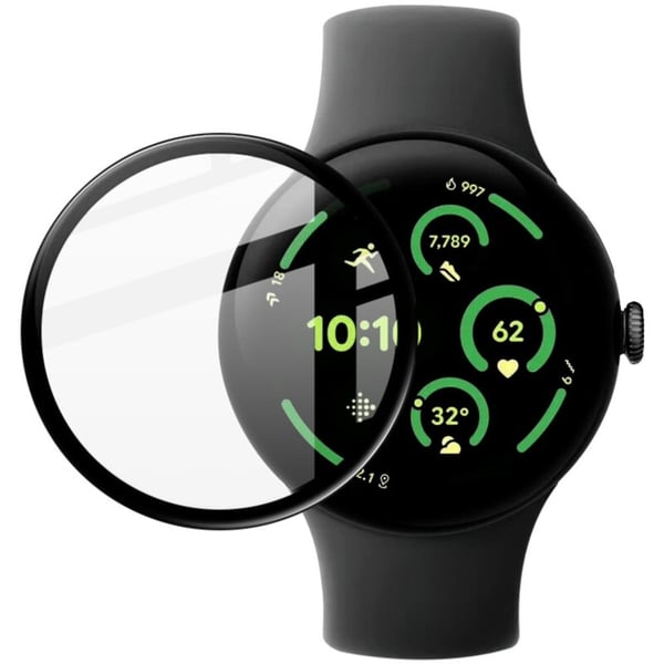 IMAK Google Pixel Watch 3 45 mm skjermbeskytter ripebestandig, bøyelig klokkefilm