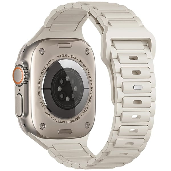 Apple Watch Series 49mm - 45mm - 44mm - 42mm Silikonarmbånd - Stjernelys