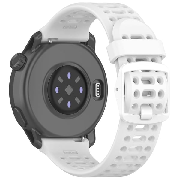 Coros Pace 3 Liquid Silicone Watch Band Justerbar håndledsrem - Hvid