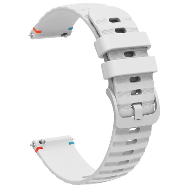 Samsung Galaxy Watch3 45 mm universal 22 mm silikonklokkerem - Hvit