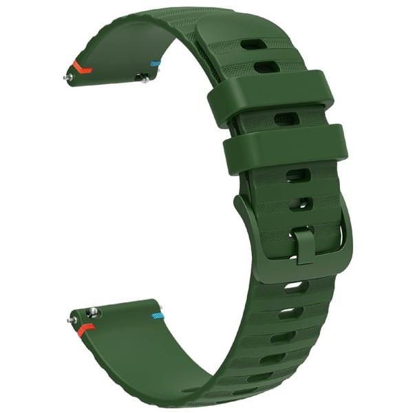 Samsung Galaxy Watch3 45 mm universal 22 mm silikonklokkerem - Militærgrønn