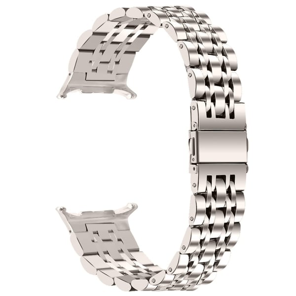 Samsung Galaxy Watch Ultra 47mm korvaava hihna 7-helminen ruostumattomasta teräksestä valmistettu älykellon hihna - Starlight Samsung Galaxy Watch Ultra 47mm korvaava hihna 7-helminen ruostumattomasta teräksestä valmistettu älykellon hihna - Starlight