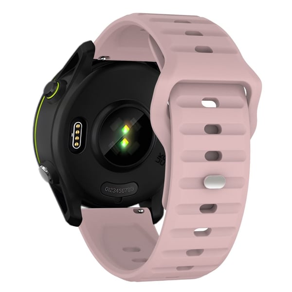 KALEBOL 22 mm silikonrem for Huawei Watch 4 / 4 Pro / GT 4 46 mm Wave Design Watch Band - Rosa Rose