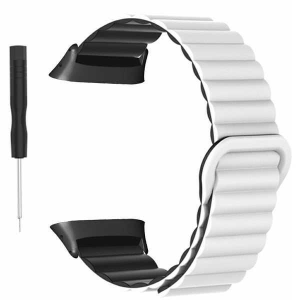 Polar Vantage silikonarmbånd med magnetisk håndleddsrem i to farger - Hvit + Svart