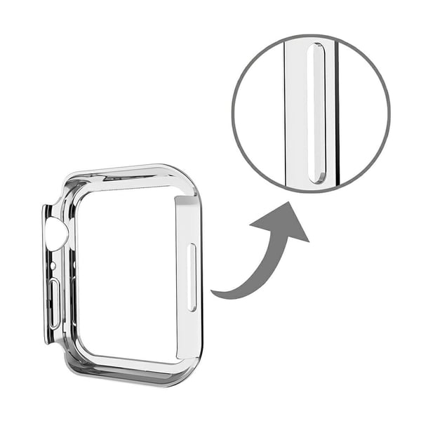 Apple Watch (45 mm) deksel med rhinestone-dekor - Sølv