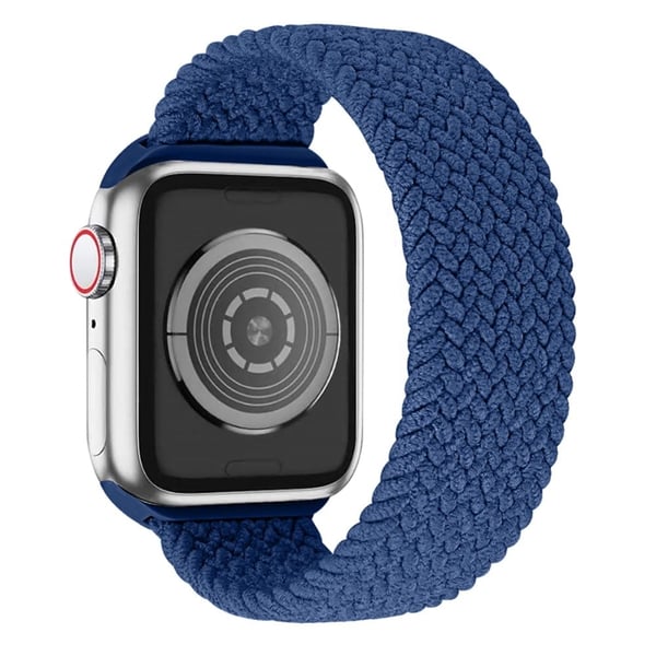 Apple Watch (45 mm) elastisk klokkerem - Blå / Størrelse: S