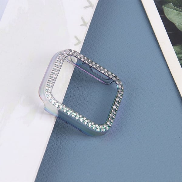 Apple Watch (45 mm) beskyttelsesdeksel med rhinestone-dekor - Flerfarget