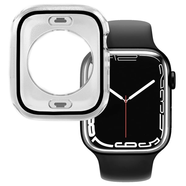 Apple Watch (45 mm) elegant deksel med innebygd herdet glass - Gjennomsiktig