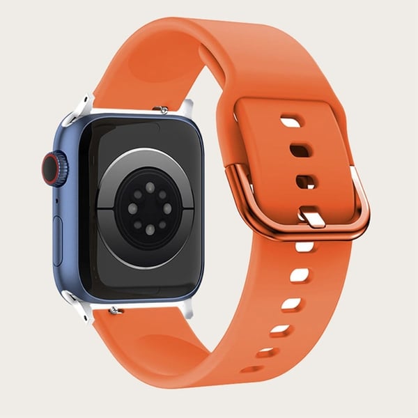 Apple Watch (45 mm) enkel klokkerem i silikon - Oransje