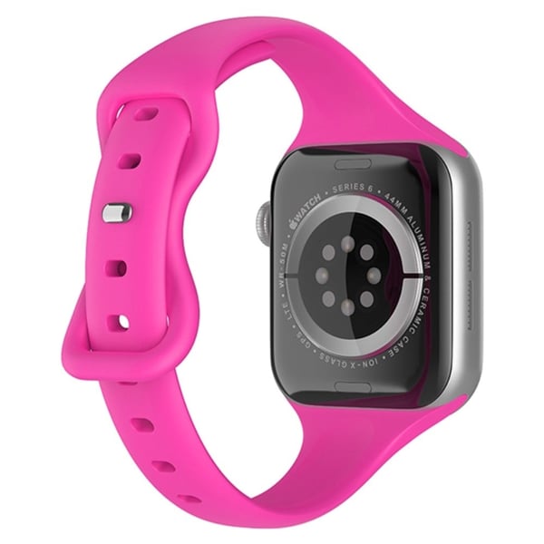 Apple Watch (45 mm) enkel urrem i silikone - Lyserød Rose