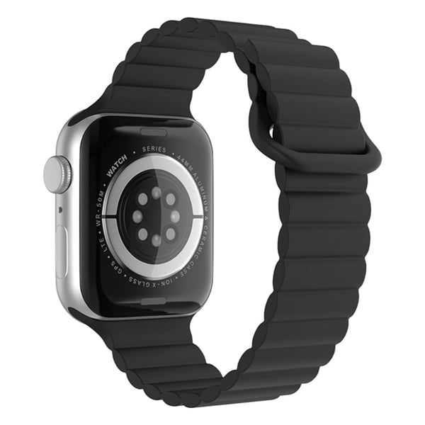 Apple Watch Series 8 (45 mm) / Watch Ultra silikoneurrem - Sort Apple Watch Series 8 (45 mm) / Watch Ultra silikoneurrem - Sort