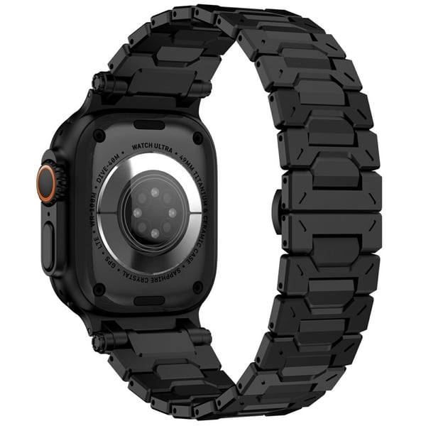 Armbånd for Apple Watch Series 49mm - 45mm - 44mm - 42mm klokkerem med verktøy - Svart