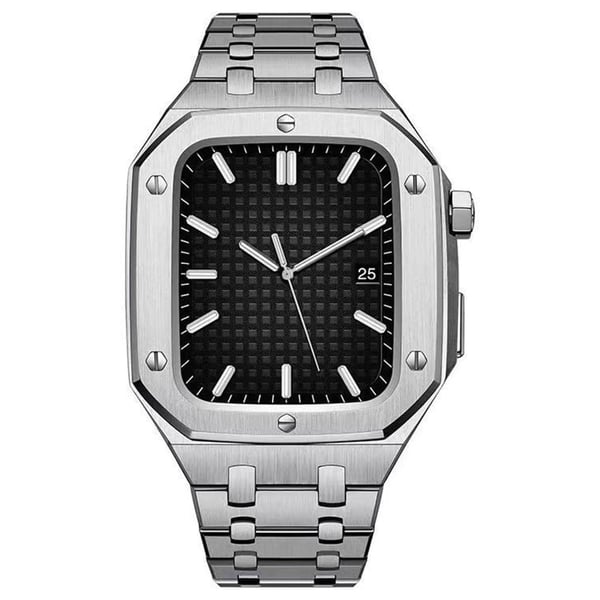 Apple Watch 44 mm klockarmband i rostfritt stål med integrerat skydd
