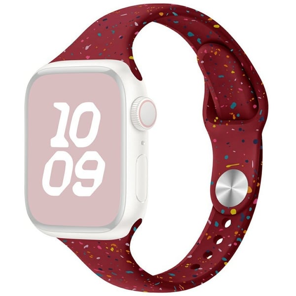 Silikonrem Apple Watch Series 49mm - 45mm - 44mm - 42mm bånd - Vinrød