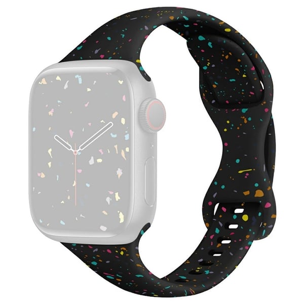 Rem Apple Watch Series 41mm - 40mm - 38mm Silikonerem - Sort Rem Apple Watch Series 41mm - 40mm - 38mm Silikonerem - Sort