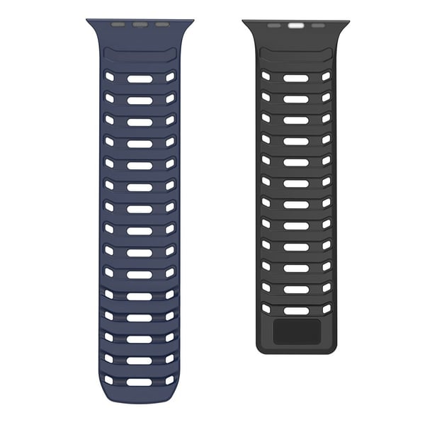DUX DUCIS Apple Watch Series 49mm - 45mm - 44mm - 42mm Silikonrem - Blå Svart