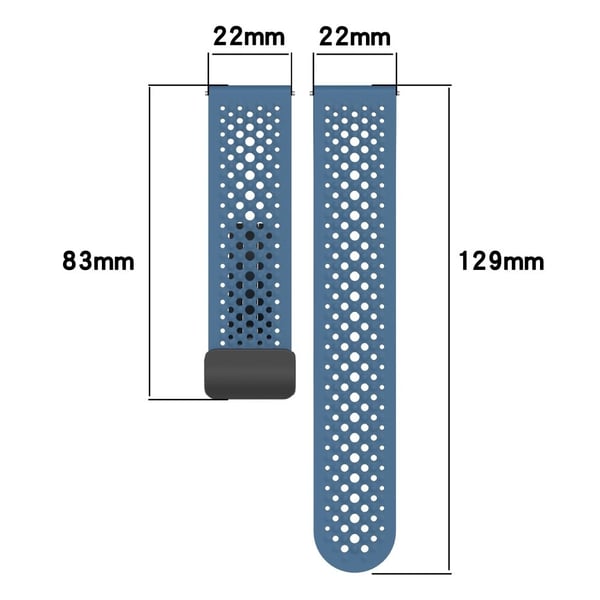 Xiaomi Watch S4 Sport / Redmi Watch 5 Active Silikonklokkebånd 22mm Erstatningsrem med sammenleggbar spenne - Hvit