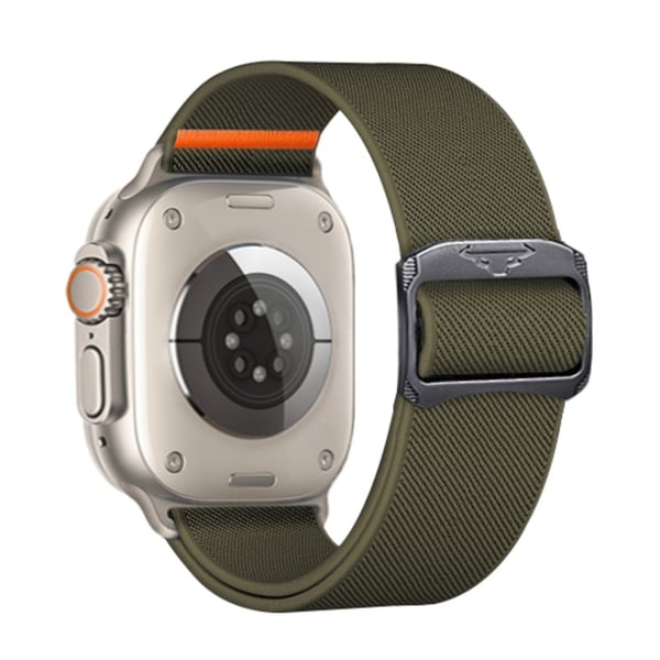 KALEBOL Nylon-klokkerem Apple Watch Series 49mm - 45mm - 44mm - 42mm - Militærgrønn