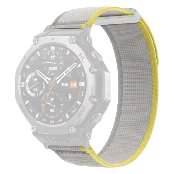 Huami Amazfit T-Rex 3 kellon hihna Nylon silmukka säädettävä ranne rannekorun liitin - Beige