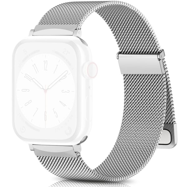 Apple Watch Series 41 mm - 40 mm - 38 mm metallarmbånd - Sølv