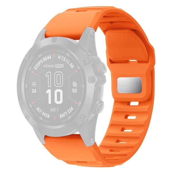 26 mm silikonerem Garmin Fenix 8 51 mm / Enduro 3 / Enduro 2 Quick Release-urrem - Orange